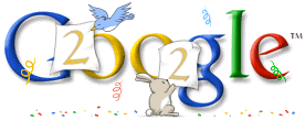 Google Bonne année ! - 1er janvier 2002